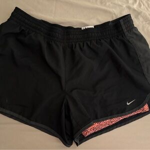 Nike Dri-FIT Shorts-XL Black with biker shorts under